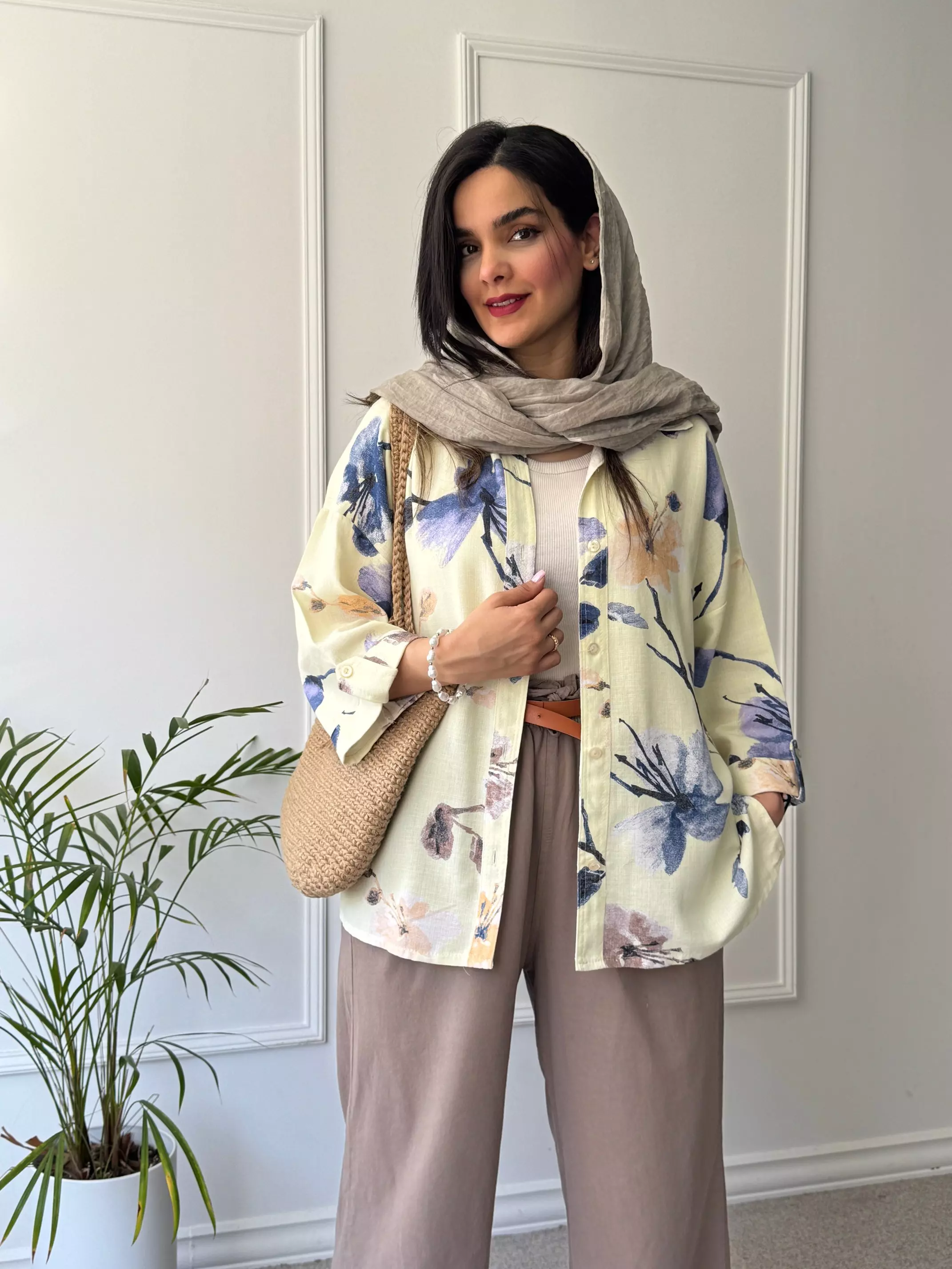 مانتو شومیزی گندم